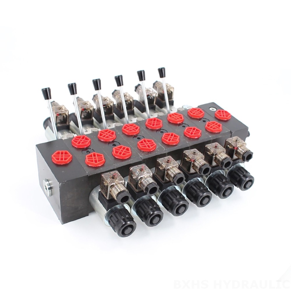 DCV58 Solénoïde 6 distributeurs Distributeur directionnel sectionnel image