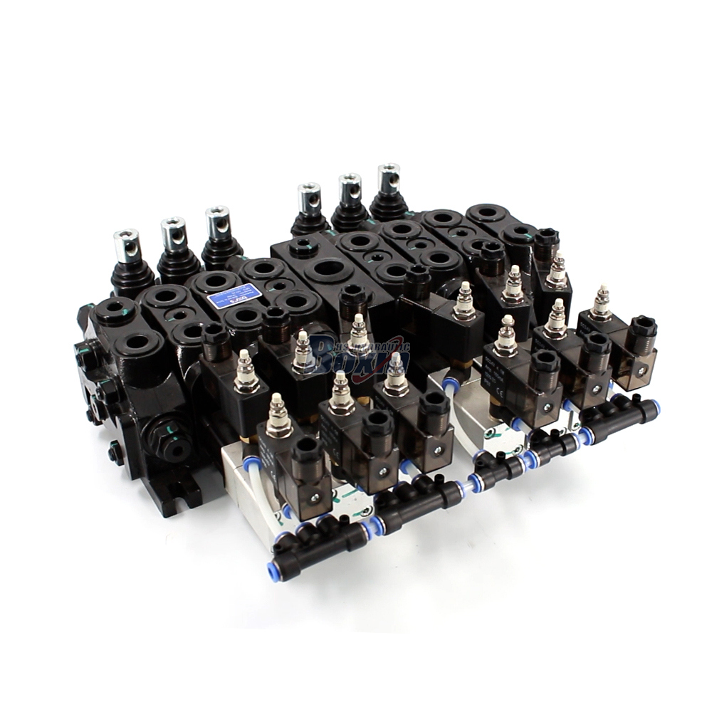 DCV60 Électro-pneumatique 6 tiroirs Distributeur directionnel sectionnel