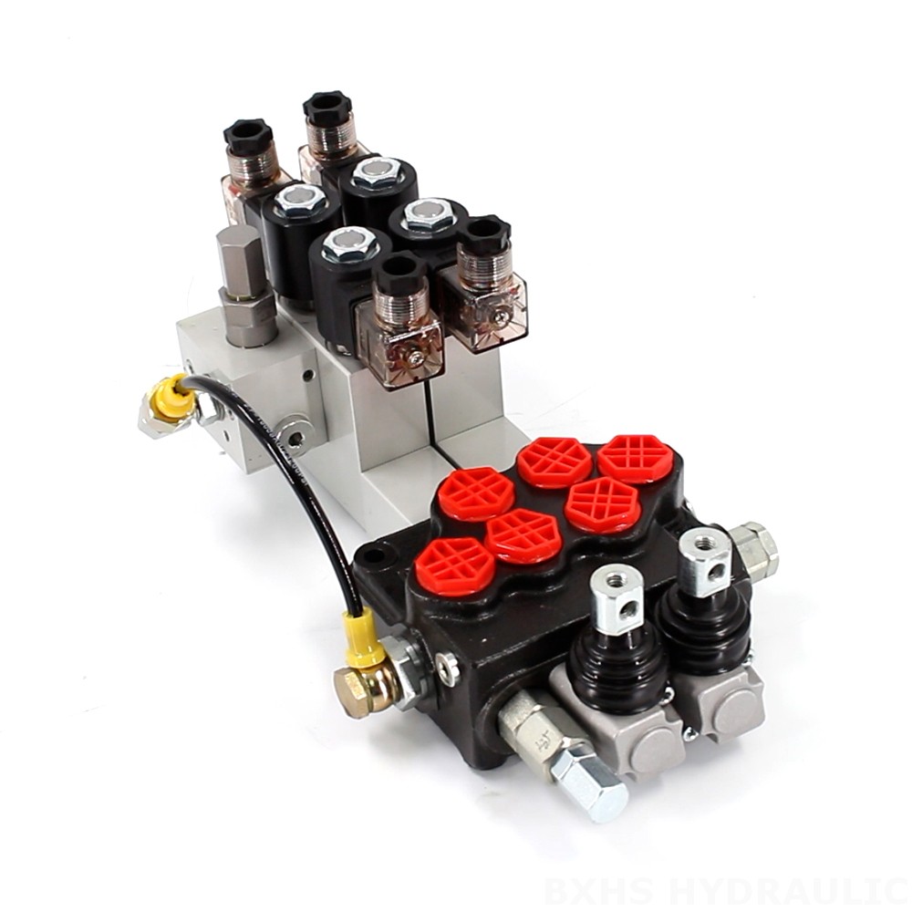 SD5 Électro-hydraulique 2 distributeurs Vanne directionnelle monobloc image
