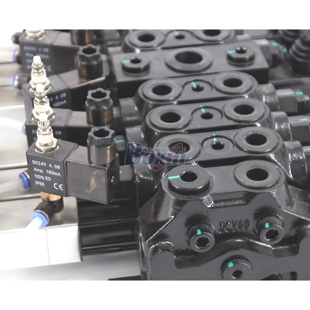 DCV60 Électro-pneumatique 6 tiroirs Distributeur directionnel sectionnel detail image