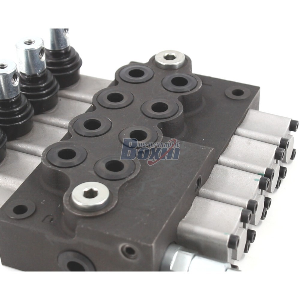 HS45 Manual 4 Spool Monoblock Valve for Mobile Hydraulics detail image