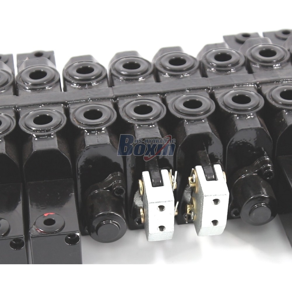HSW50 Hydraulique et manuel 8 tiroirs Vanne directionnelle monobloc detail image