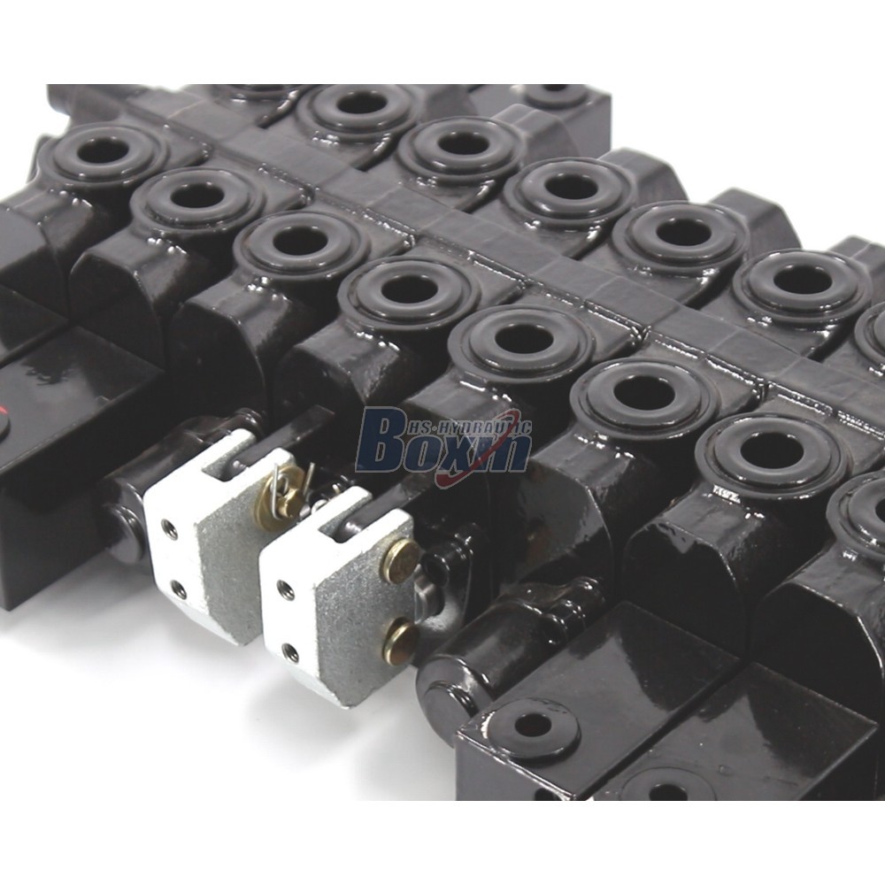 HSW50 Hydraulique et manuel 8 tiroirs Vanne directionnelle monobloc detail image