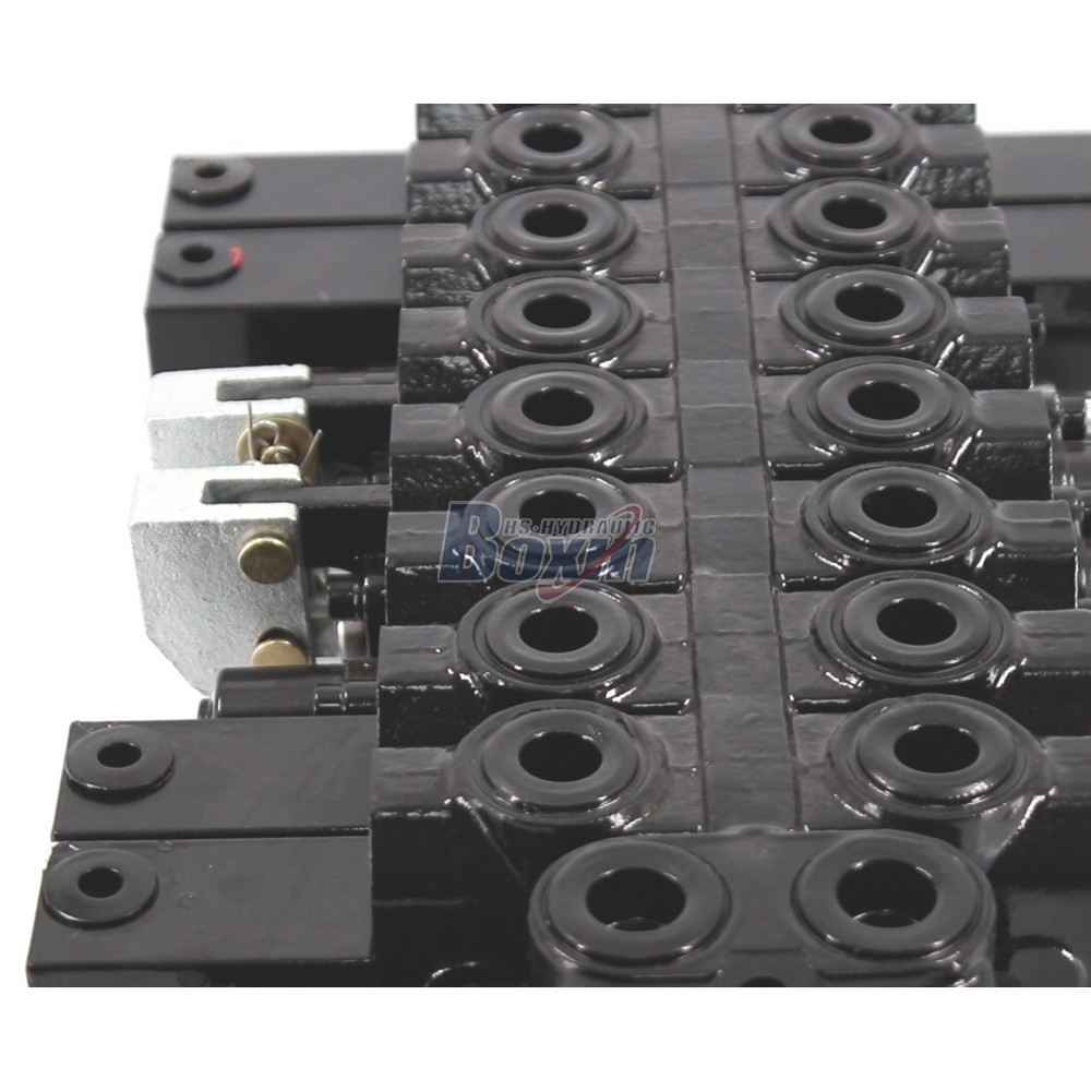 HSW50 Hydraulique et manuel 8 tiroirs Vanne directionnelle monobloc detail image
