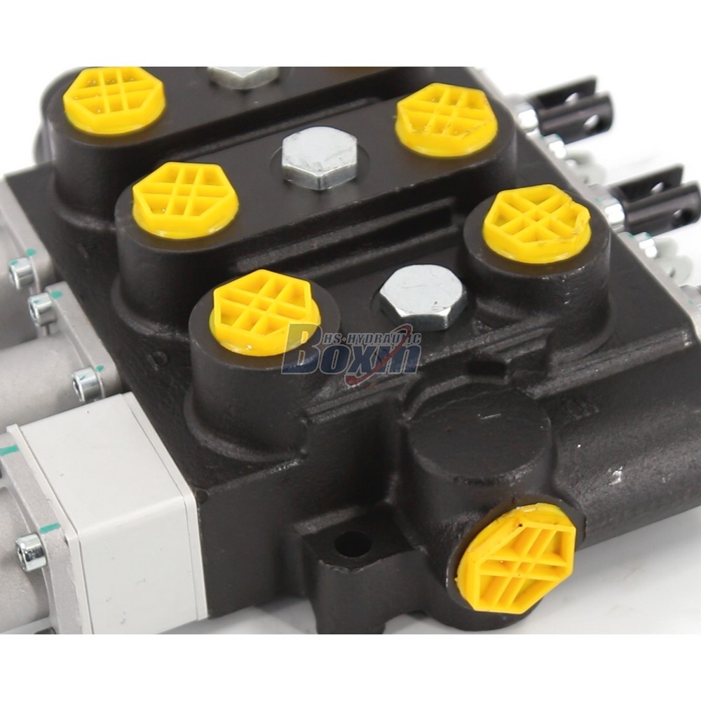Industrial Grade RD5300NPT-QTW-2OT Manual Hydraulic Valve with 3 Spools detail image