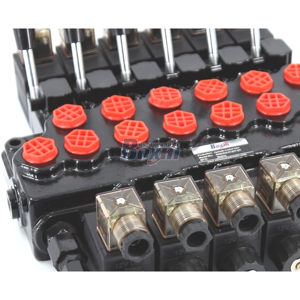SD5-PG2 Solénoïde 6 tiroirs Vanne directionnelle monobloc detail image