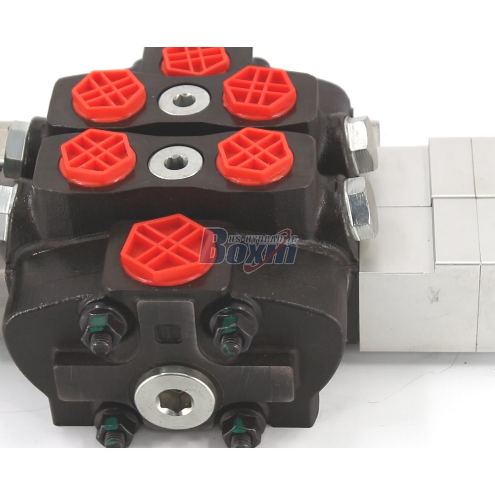 SD8 2 Spool Pneumatic Hydraulic Sectional Valve with High Pressure detail image