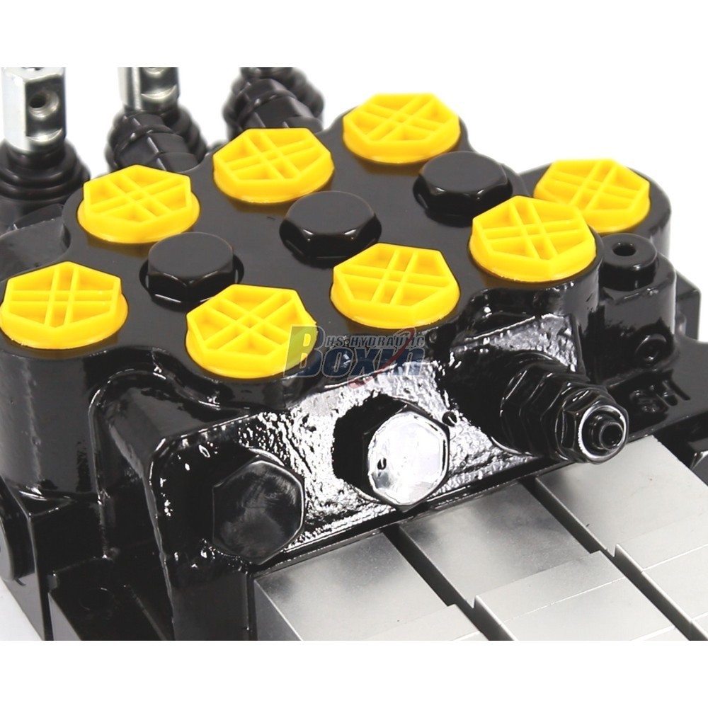 WZF-125 Pneumatique et manuel 3 tiroirs Vanne directionnelle monobloc detail image