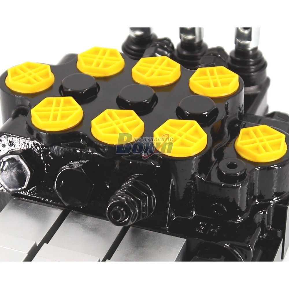 WZF-125 Pneumatique et manuel 3 tiroirs Vanne directionnelle monobloc detail image