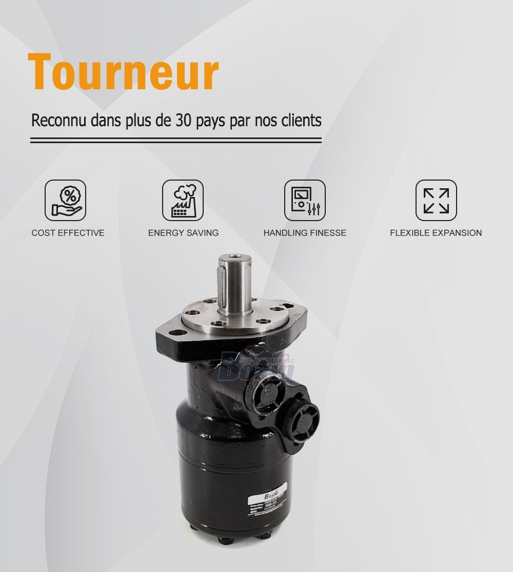 BMR-315 315 cm³/tr 57 L/min Moteur Hydraulique