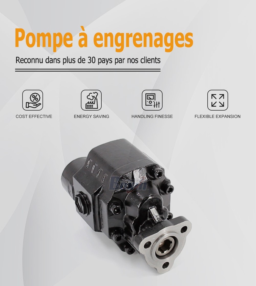 CBHW-UNI-80 80 cc/tr 25 MPa (3625 psi) Pompe hydraulique à engrenages