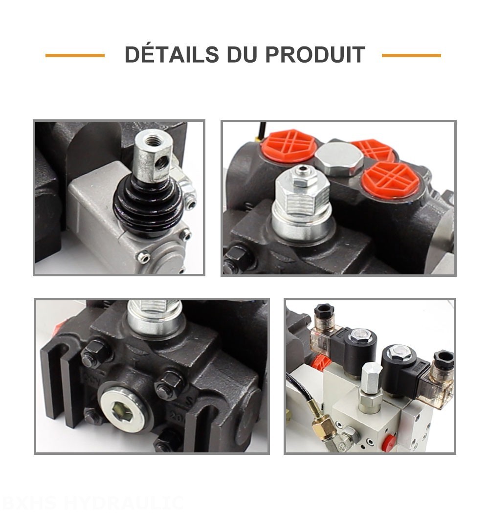 DCV200 Électro-hydraulique 1 distributeur Distributeur directionnel sectionnel