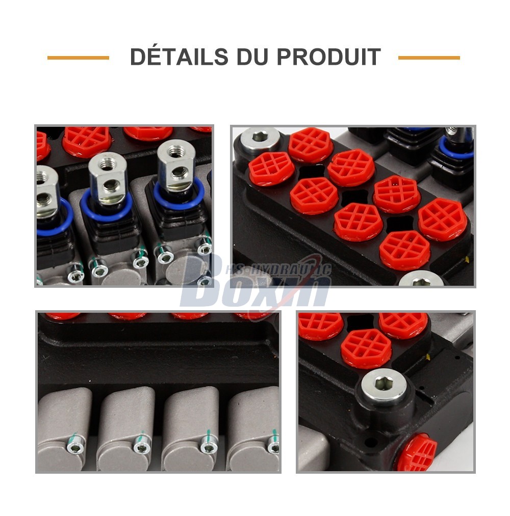 DCV20 Manuel 4 tiroirs Vanne directionnelle monobloc