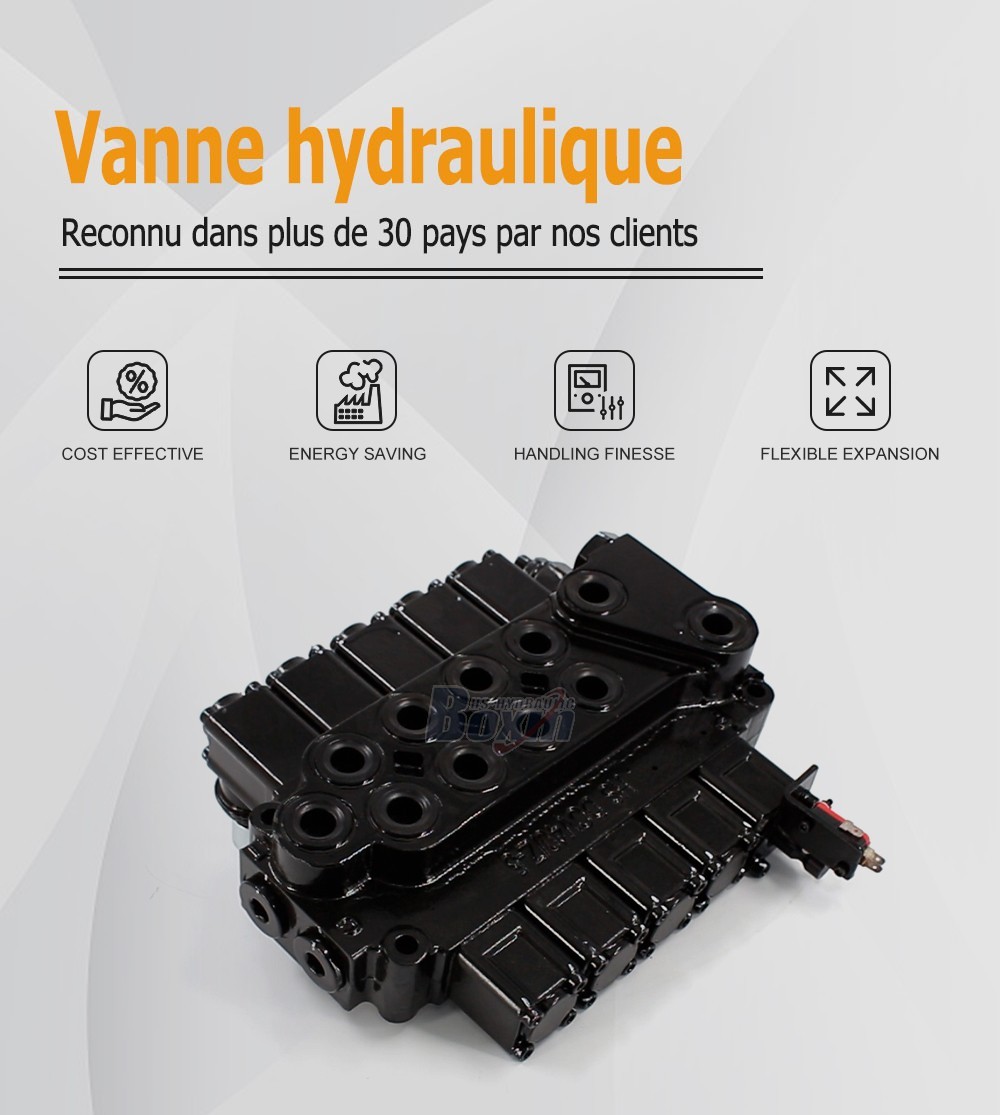 DCV40Z-FZJ Manuel 5 tiroirs Valve de Commande de Stabilisateur