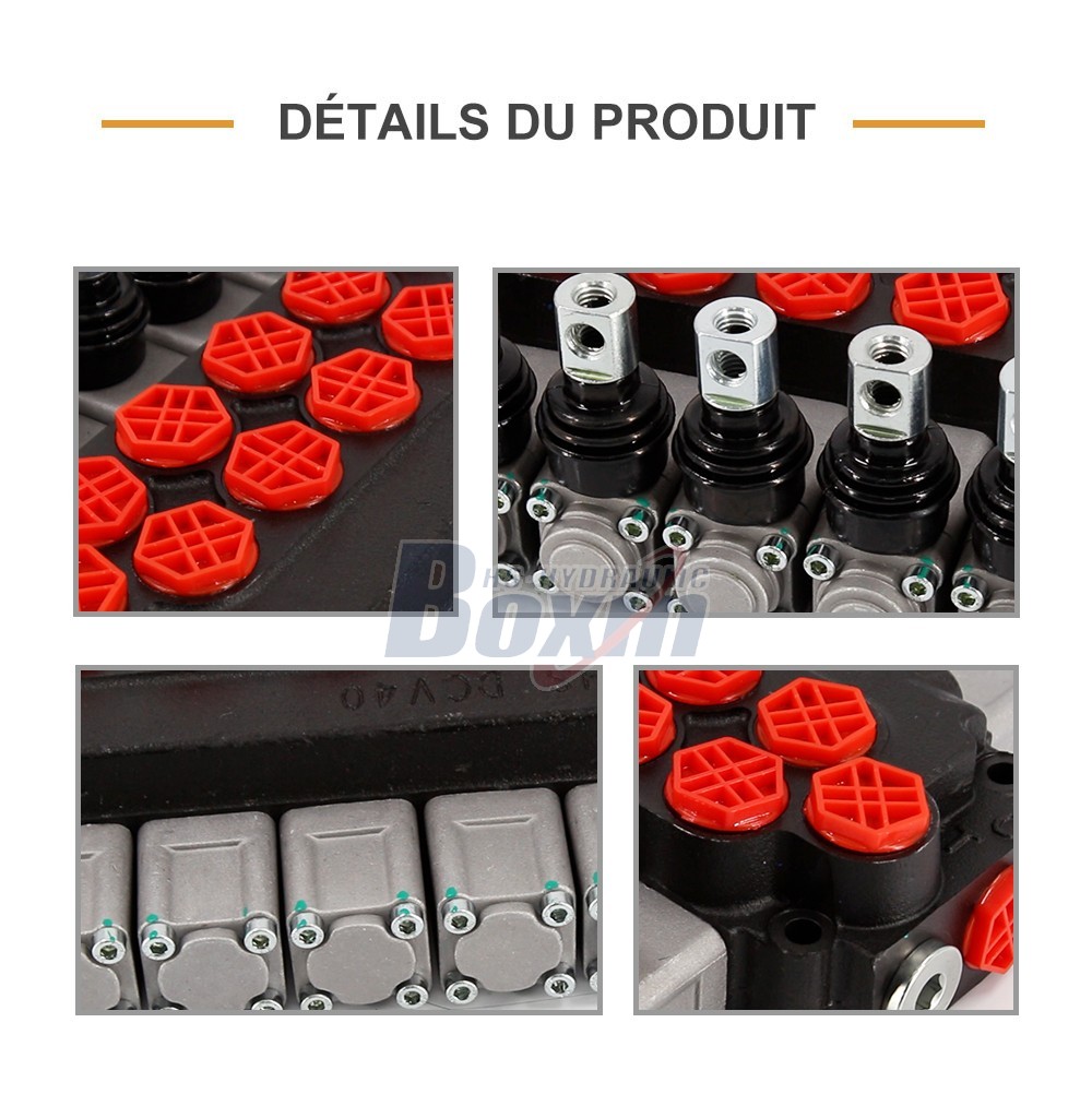 DCV40 Manuel 6 tiroirs Vanne directionnelle monobloc