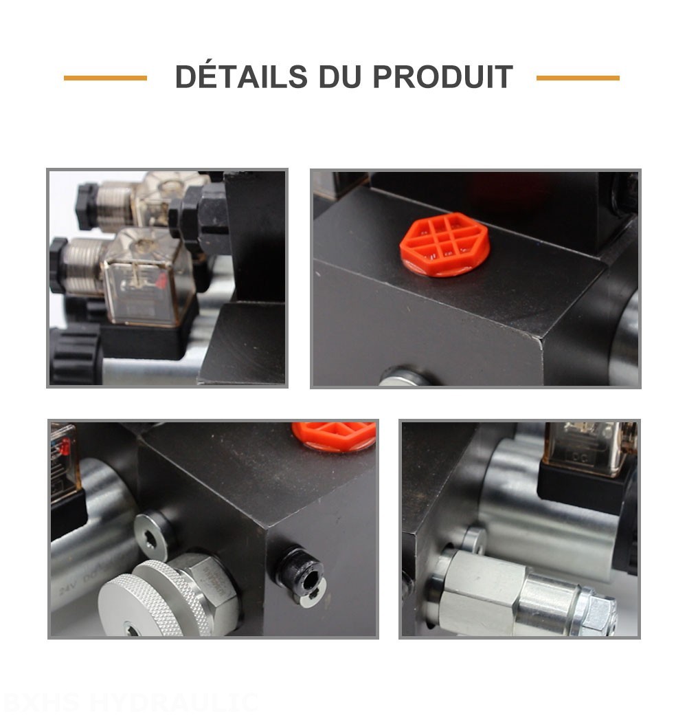 DCV58F Solénoïde 2 distributeurs Distributeur directionnel sectionnel