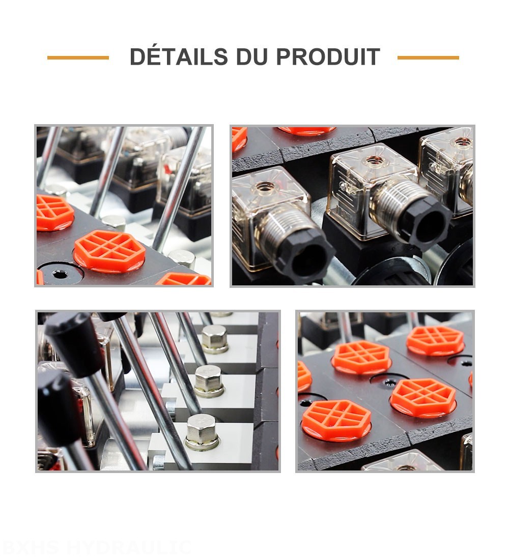 DCV58 Solénoïde 9 distributeurs Distributeur directionnel sectionnel