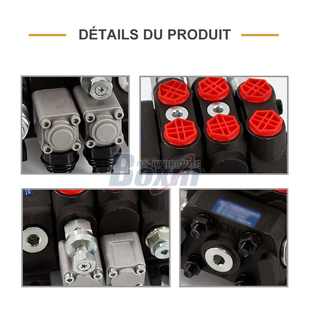 DCV60-FZJ Manuel 2 tiroirs Distributeur directionnel sectionnel