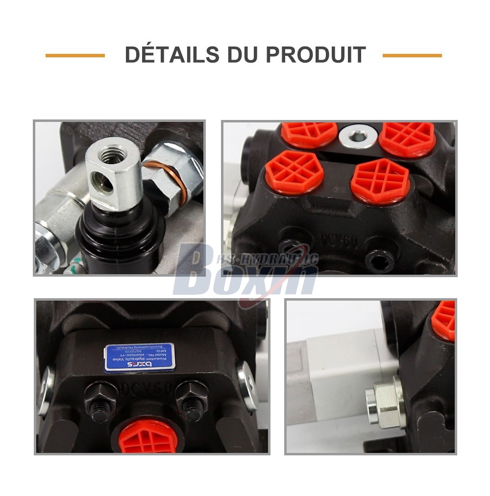 DCV60-JZTAW-J Manuel 1 tiroir Distributeur directionnel sectionnel