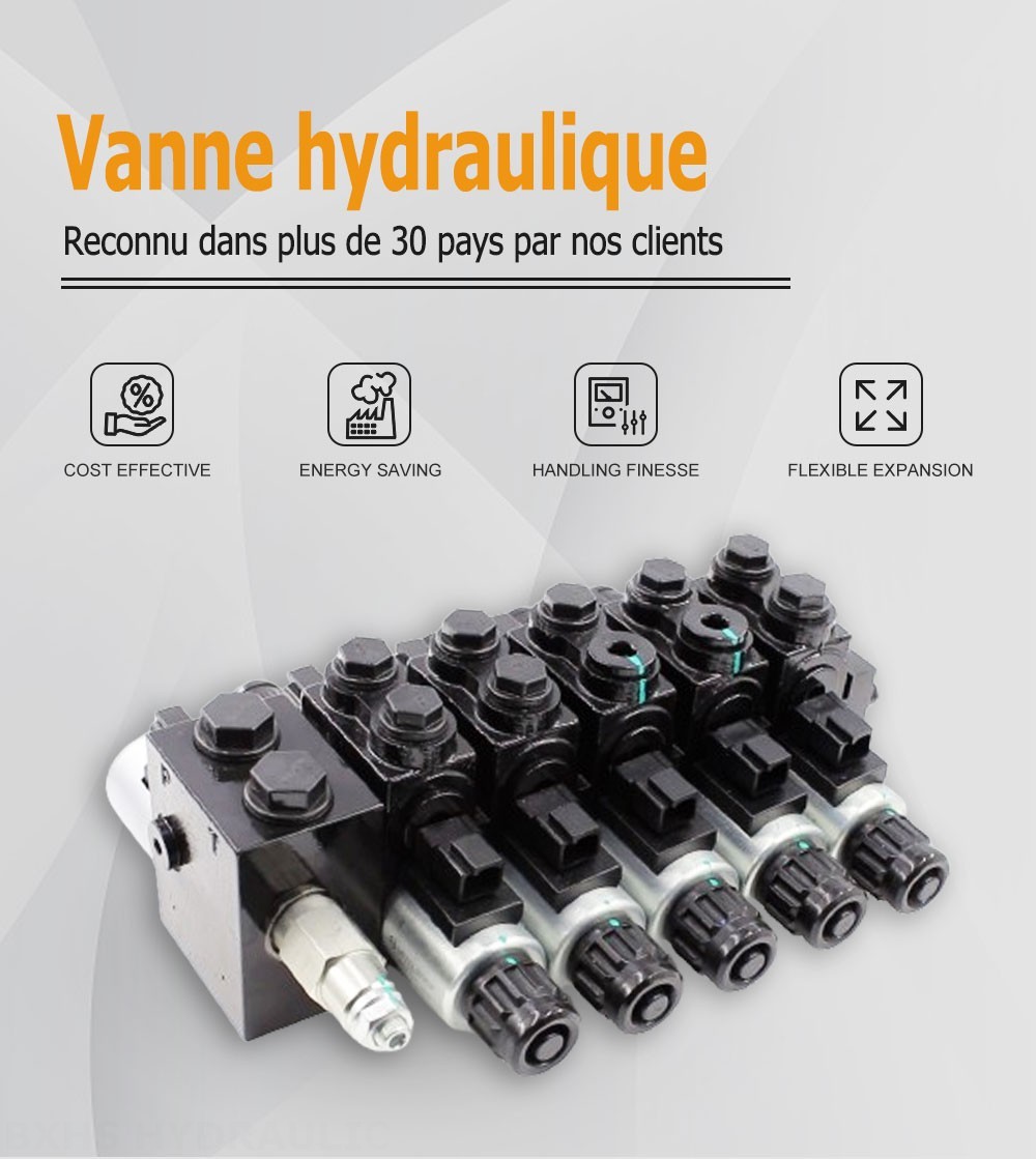 HDCF50 Solénoïde 5 distributeurs Soupape de commande à solénoïde