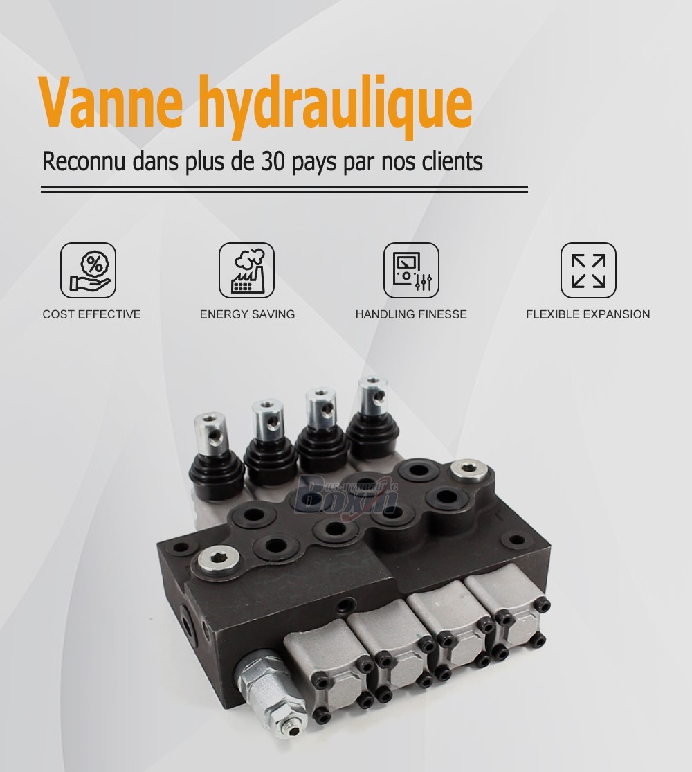 HS45 Manuel 4 tiroirs Vanne directionnelle monobloc