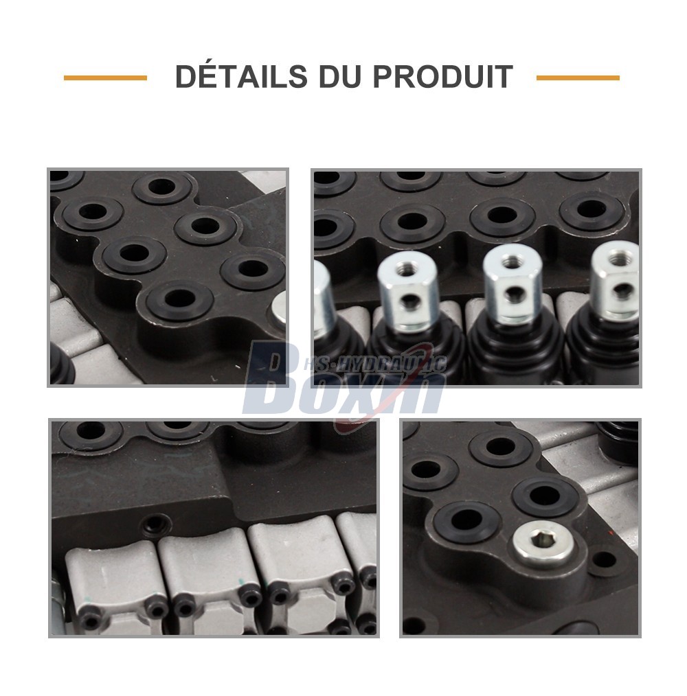 HS45 Manuel 4 tiroirs Vanne directionnelle monobloc