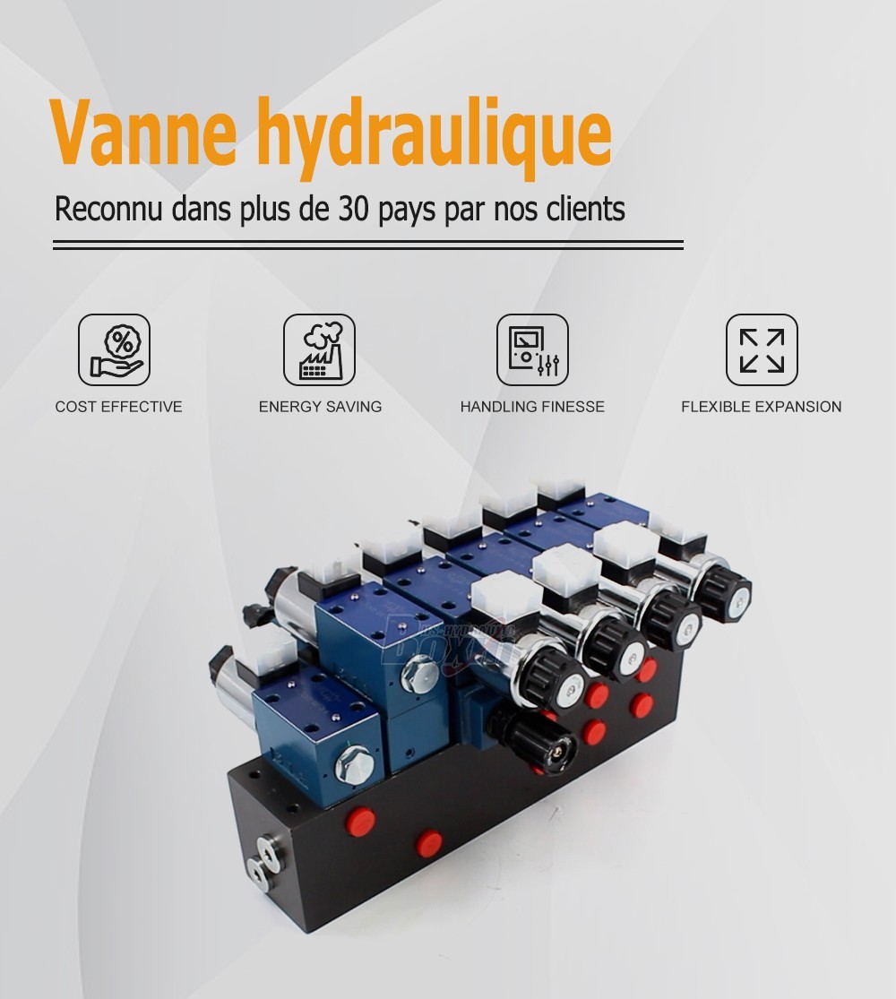 HSBS06-6 Solénoïde 6 tiroirs Soupape de commande à solénoïde
