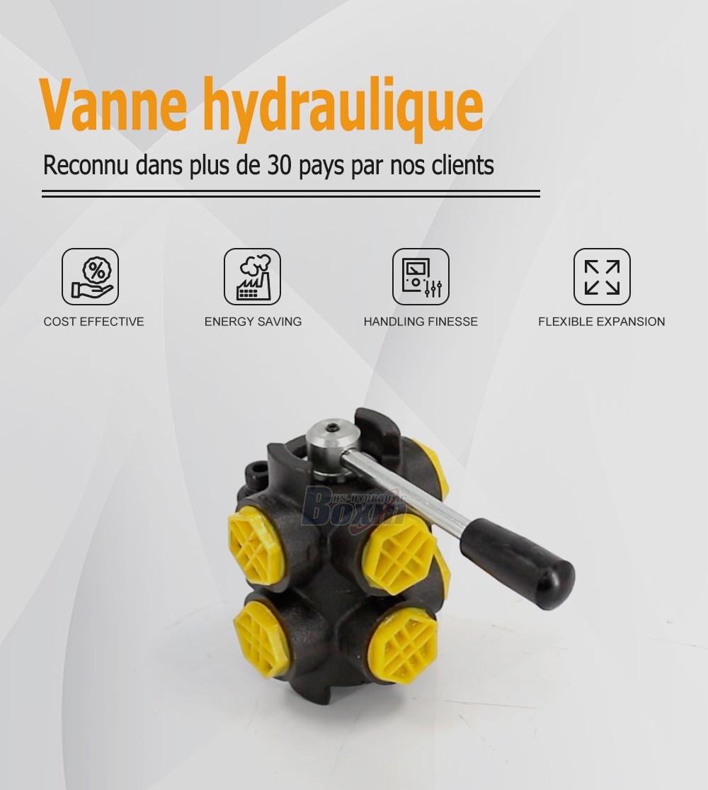 HSDV33-2 Manuel 1 tiroir Vanne de dérivation de débit