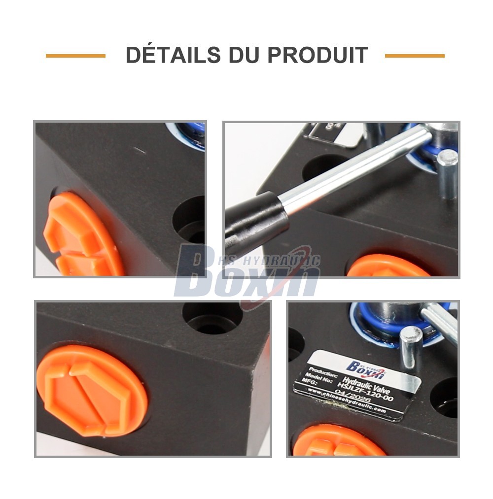 HSJLZF-120 Manuel 1 tiroir Vanne de dérivation de débit