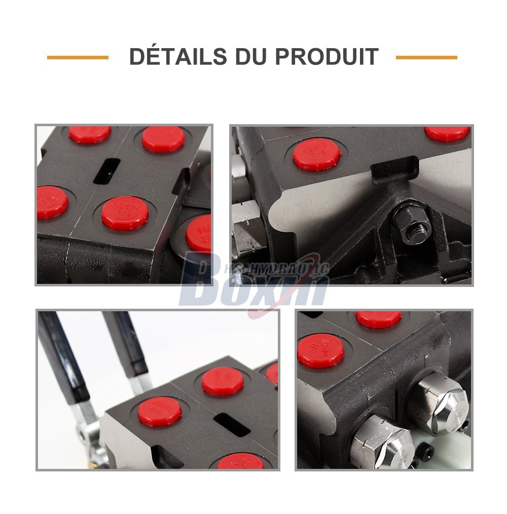 HSV20 Manuel 2 tiroirs Distributeur directionnel sectionnel