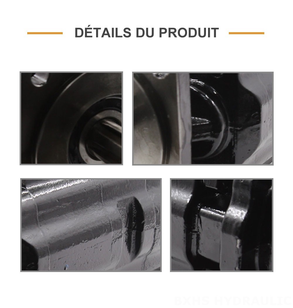 JHP2080-2080-1016 80 cm3/tr Pompe hydraulique à engrenages