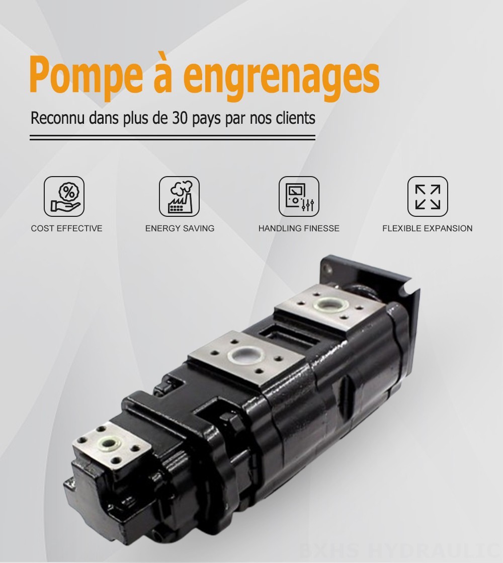 JHP2100-2080-1016 100 cm3/tr Pompe hydraulique à engrenages