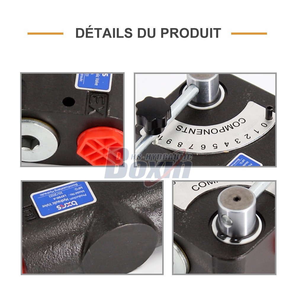 LKF60-WAQF Hydraulique 1 tiroir Soupape de contrôle de débit