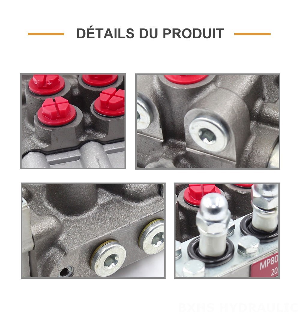 MP80 Manuel 3 distributeurs Distributeur hydraulique