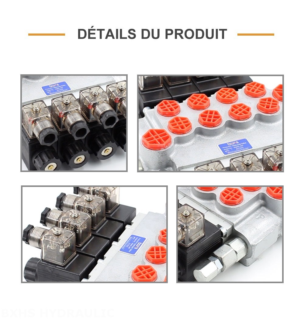 P40-DKL Solénoïde 4 distributeurs Distributeur directionnel monobloc