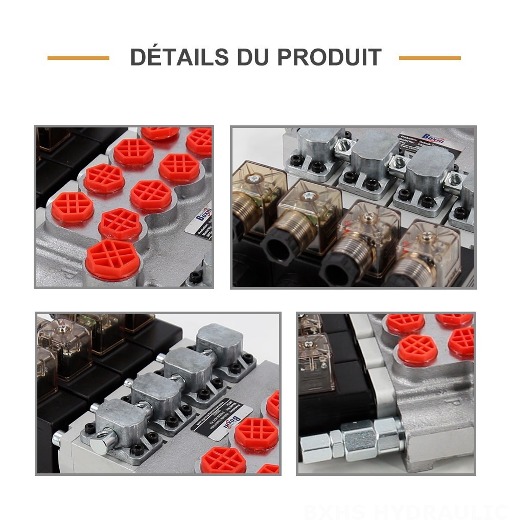 P40-DS Solénoïde 4 distributeurs Vanne directionnelle monobloc