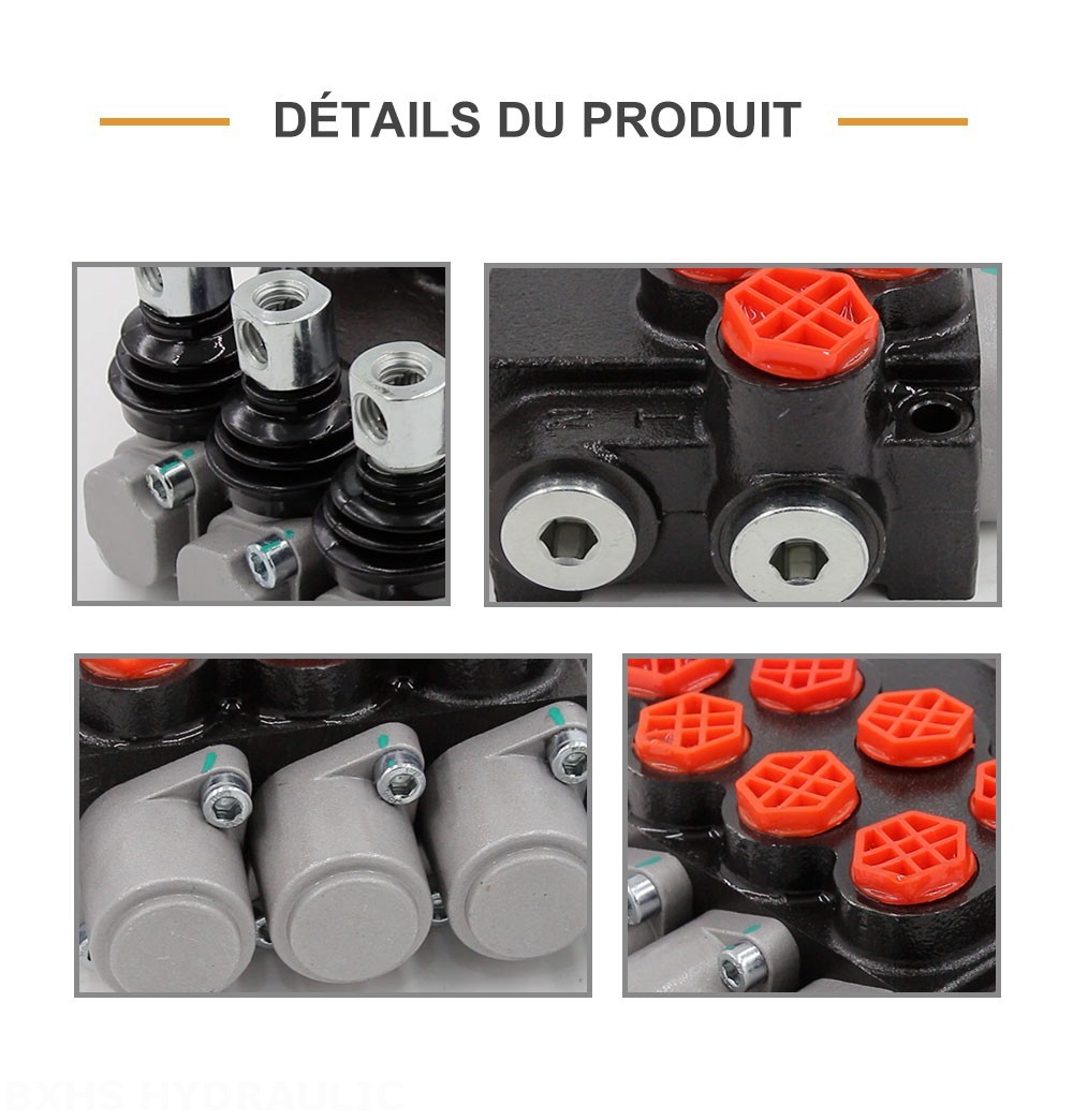 P40-G38-G12-OT-OT-OT Manuel 3 distributeurs Distributeur directionnel monobloc