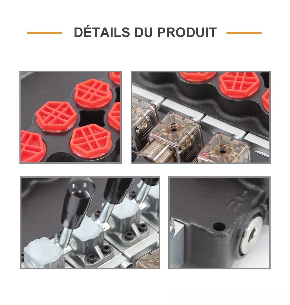 P40-S Solénoïde 4 distributeurs Vanne directionnelle monobloc