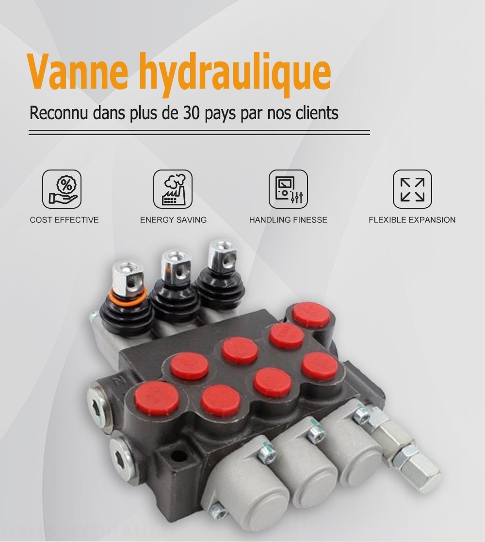 P40-U78-U34-2OT-YW Manuel 3 distributeurs Distributeur directionnel monobloc