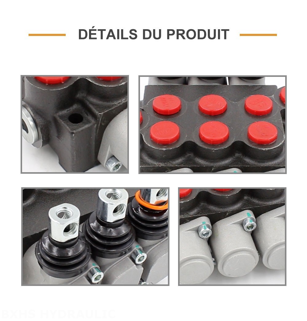 P40-U78-U34-2OT-YW Manuel 3 distributeurs Distributeur directionnel monobloc