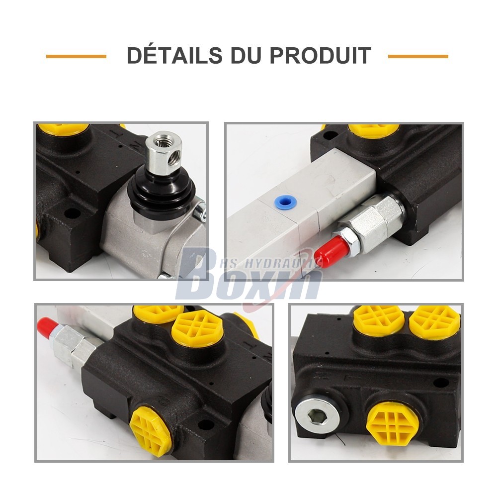 P40Q-OT Pneumatique 1 tiroir Vanne directionnelle monobloc