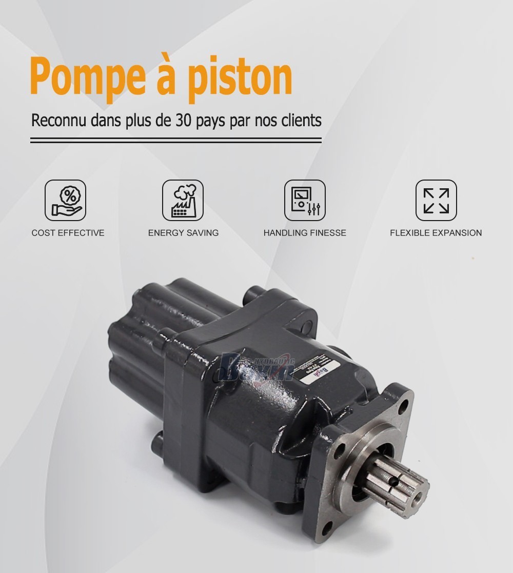 P7-63-GRAY 63 cc/tr 25 MPa (3625 psi) Pompe hydraulique à pistons
