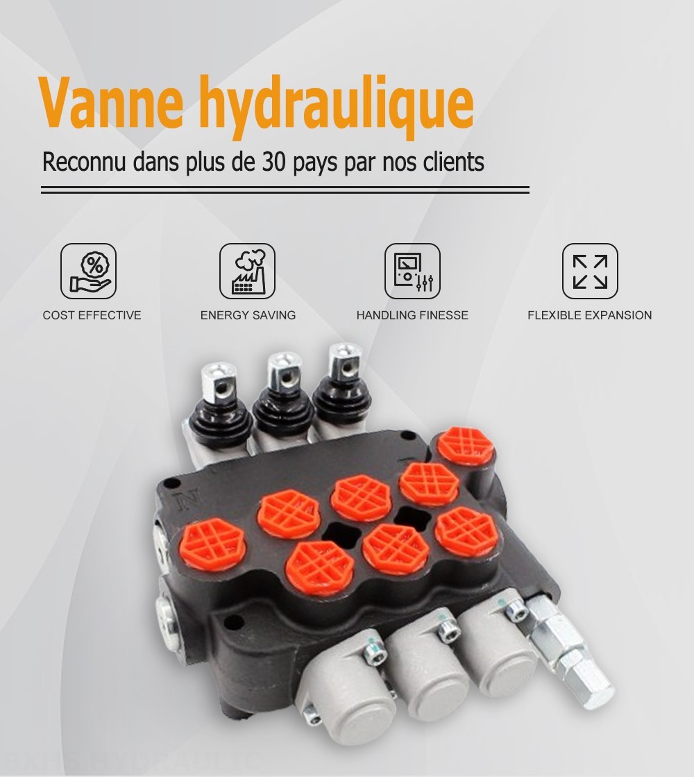 P80-G34-3OT Manuel 3 distributeurs Distributeur directionnel monobloc