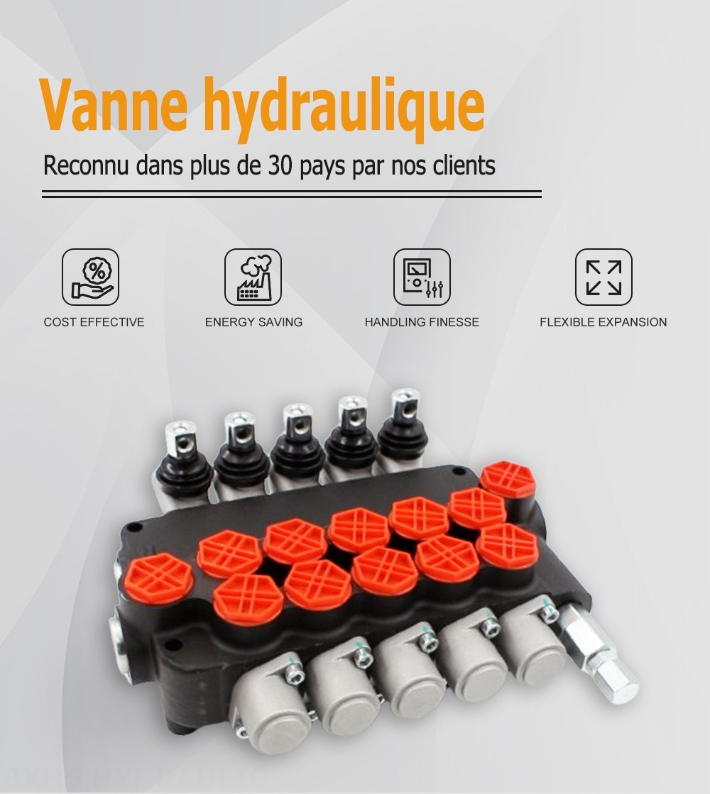 P80-G34-5OT Manuel 5 distributeurs Distributeur directionnel monobloc