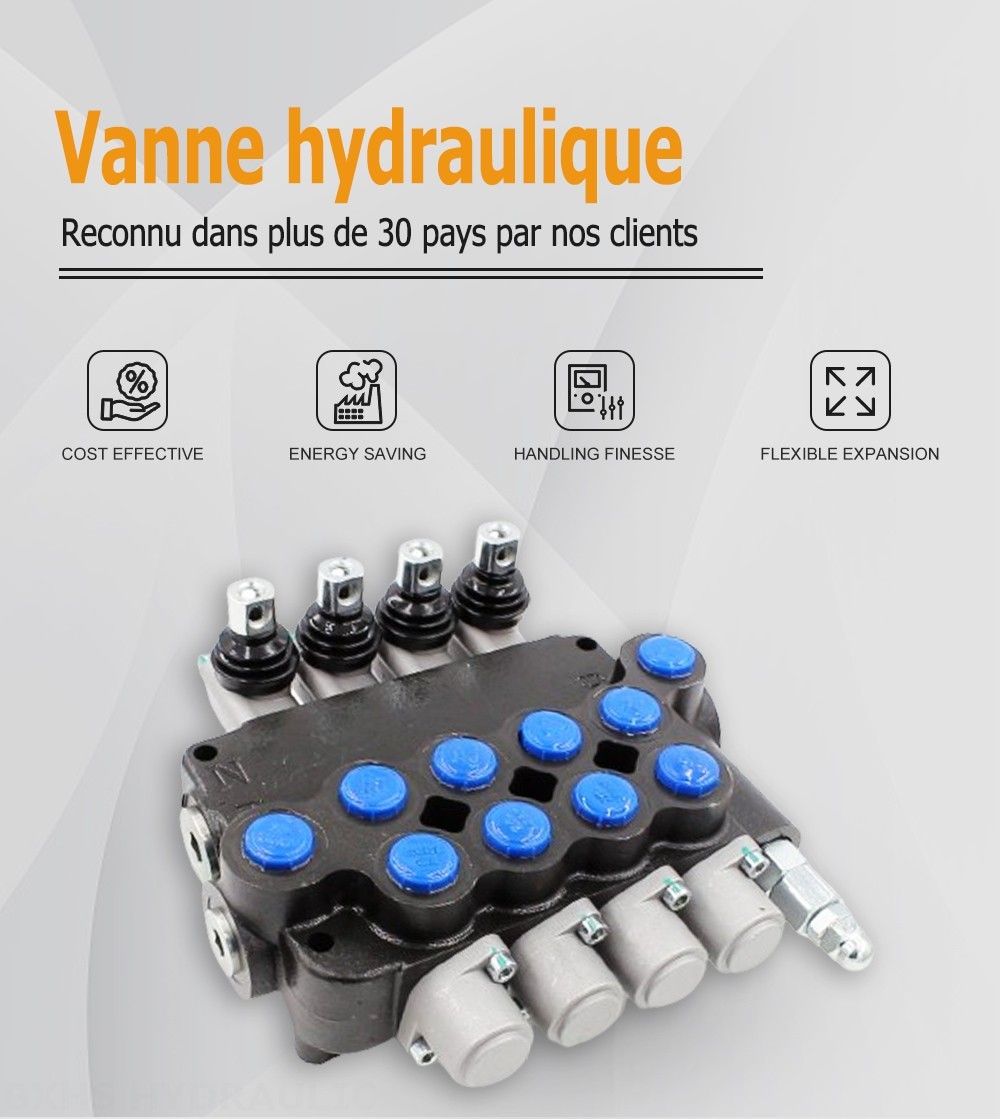 P80-U78-4OT Manuel 4 distributeurs Distributeur directionnel monobloc