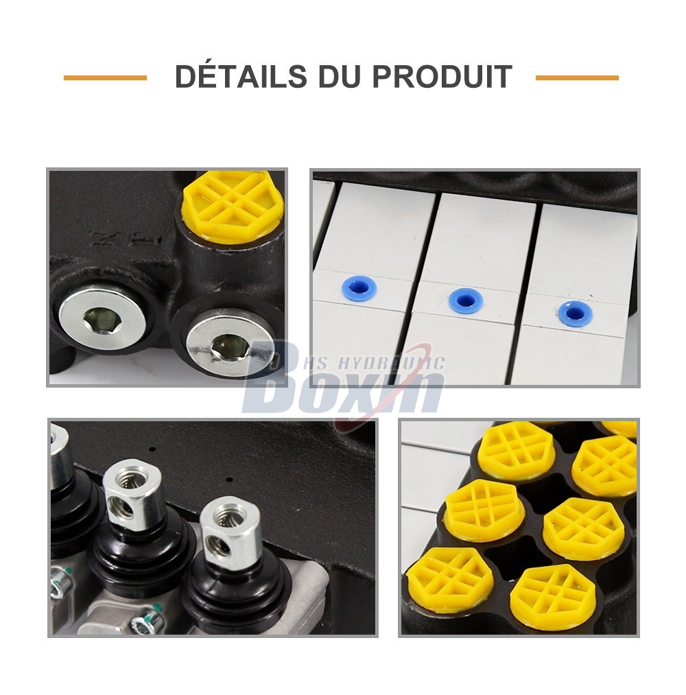 P80Q-G-4OT Pneumatique 4 tiroirs Vanne directionnelle monobloc