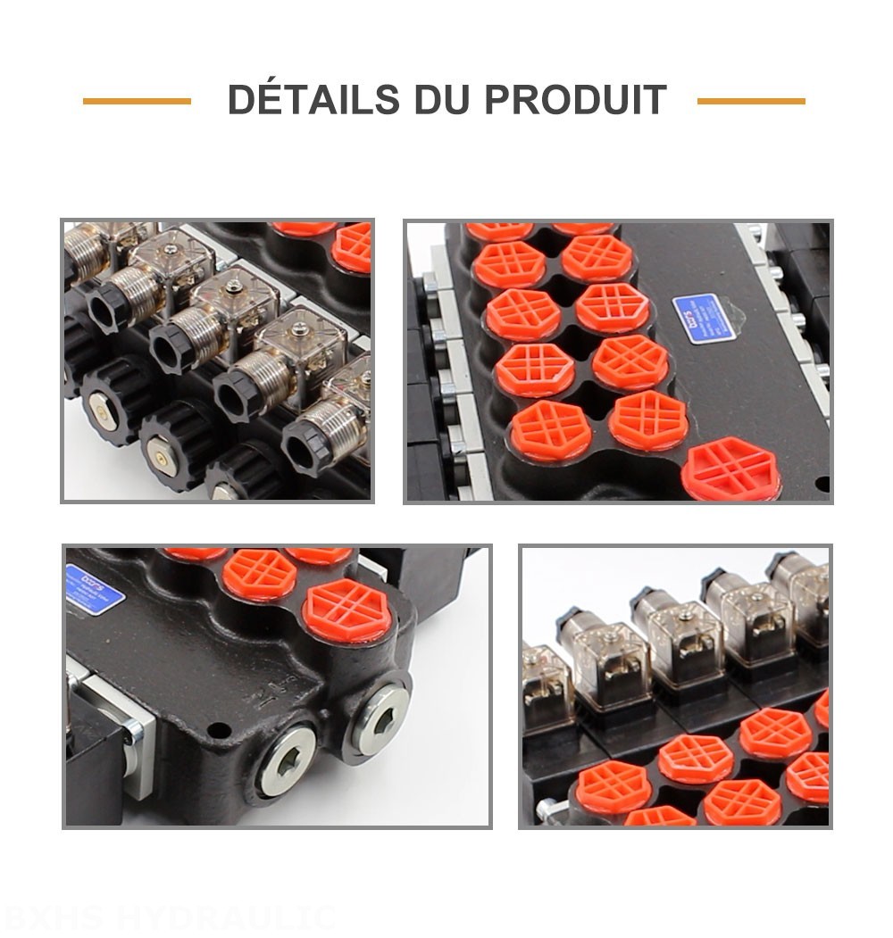 P80 Solénoïde 5 distributeurs Distributeur directionnel monobloc