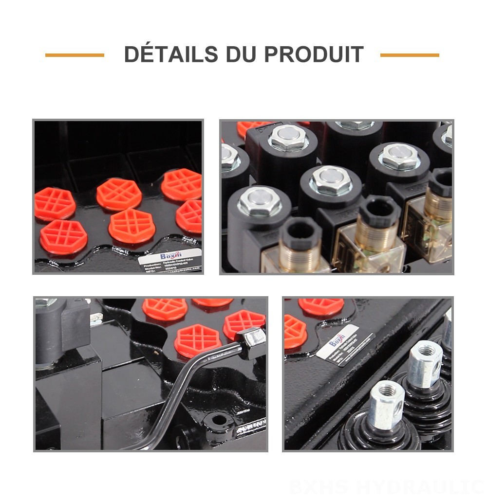 SD11-PG2 Électro-hydraulique 4 distributeurs Vanne directionnelle monobloc