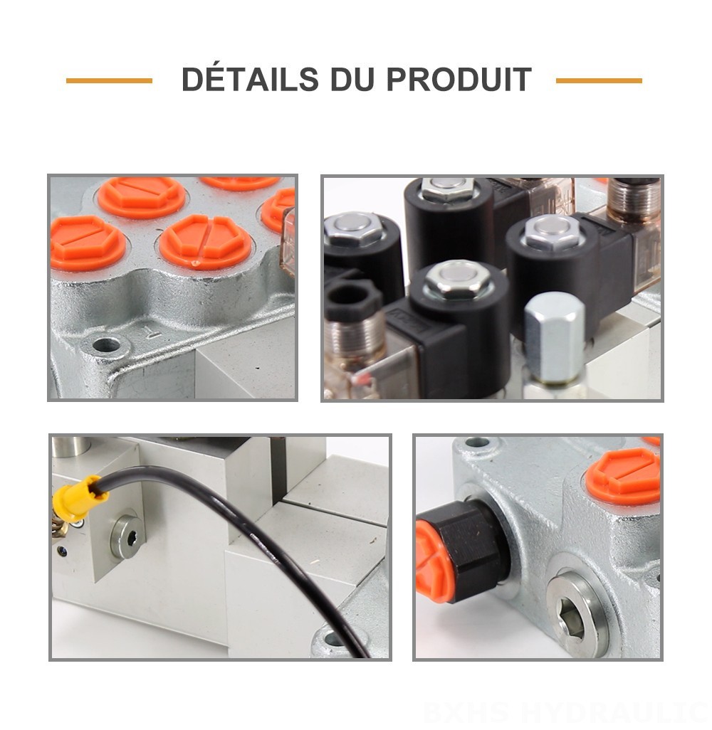 SD18 Électrique 2 distributeurs Vanne directionnelle monobloc