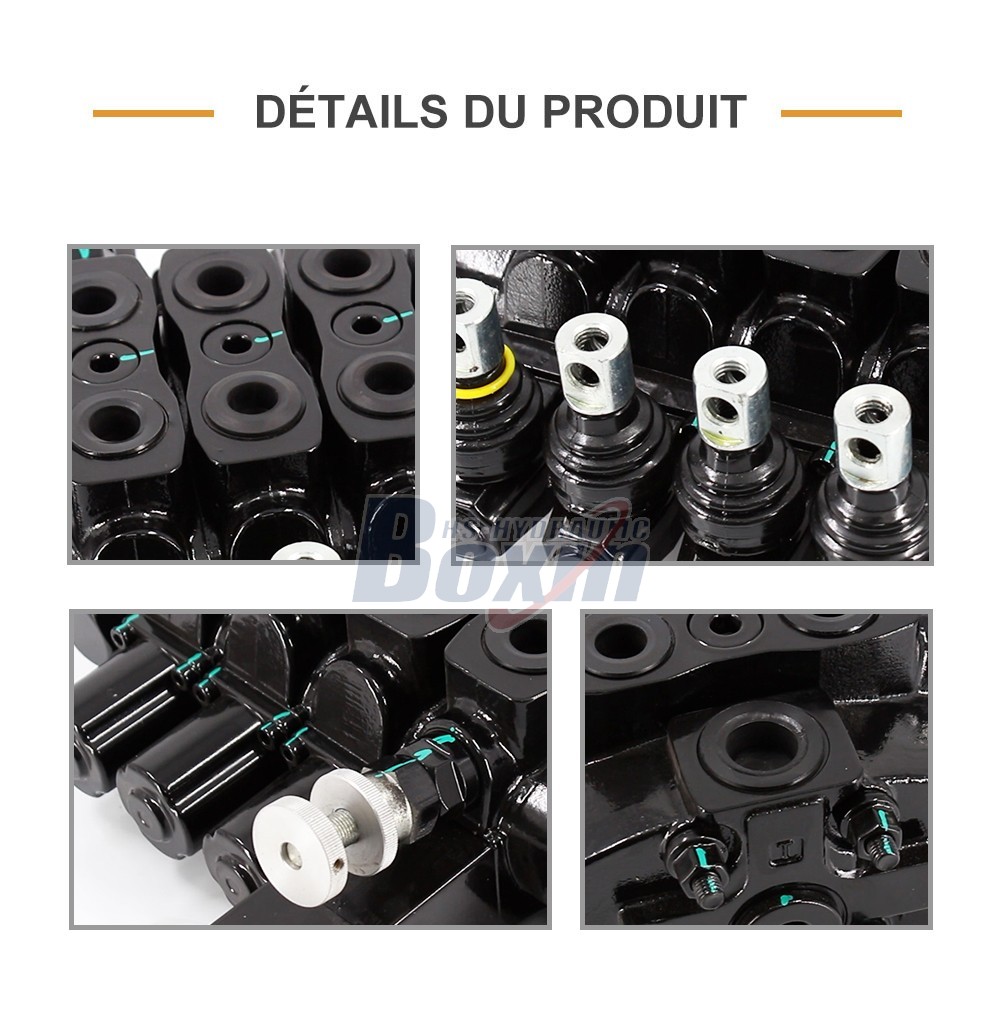 SD8-OTAMW Manuel 4 tiroirs Distributeur directionnel sectionnel